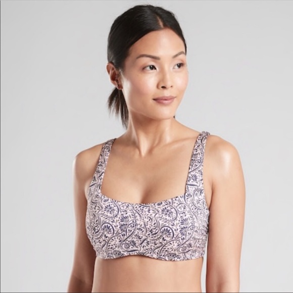 Athleta Other - Athleta Aqualuxe Batik Bra-sized bikini top